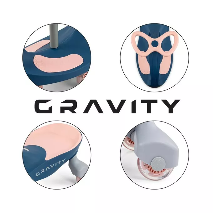 Milly Mally Jeździk grawitacyjny Gravity granatowo-różowy