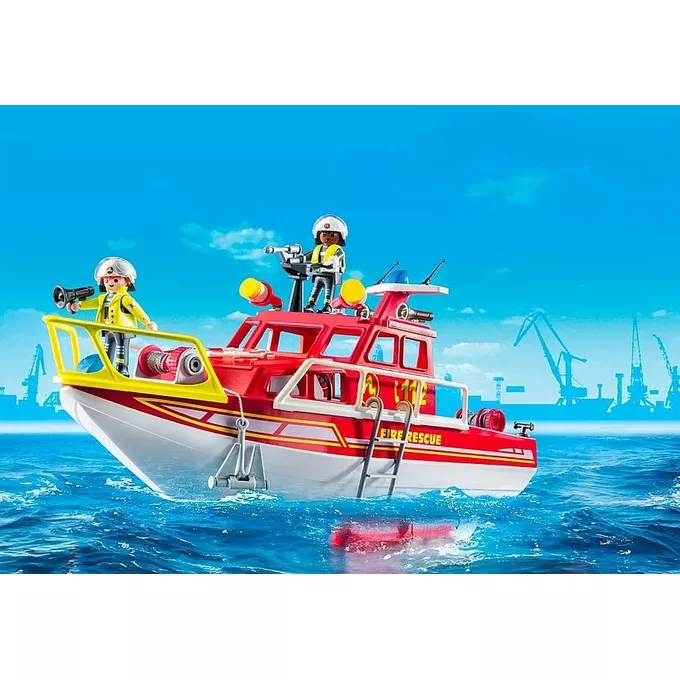 Playmobil Zestaw z figurkami Action Heroes 71598 Łódź ratownicza straży pożarnej