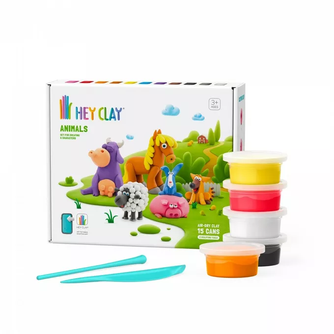 Tm Toys Masa plastyczna Hey Clay Zestaw Zwierzęta