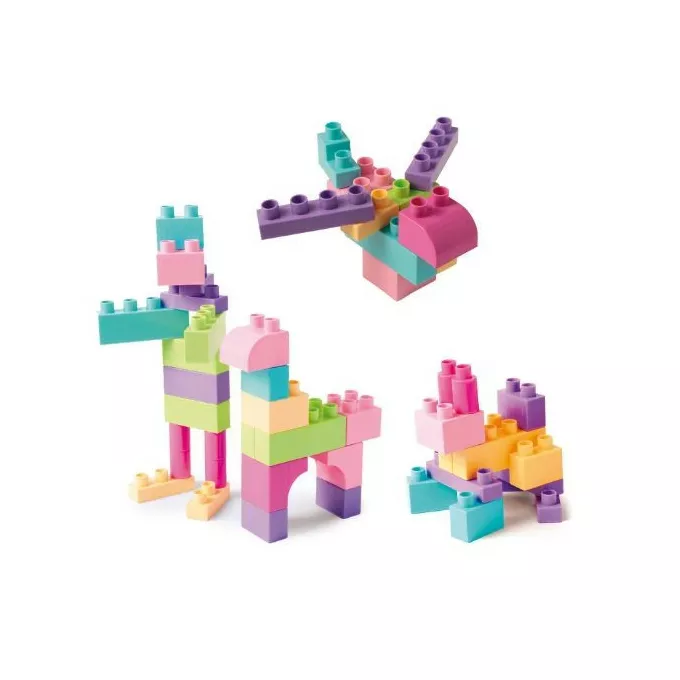 Wader Klocki Kids Blocks 50 elementów różowe