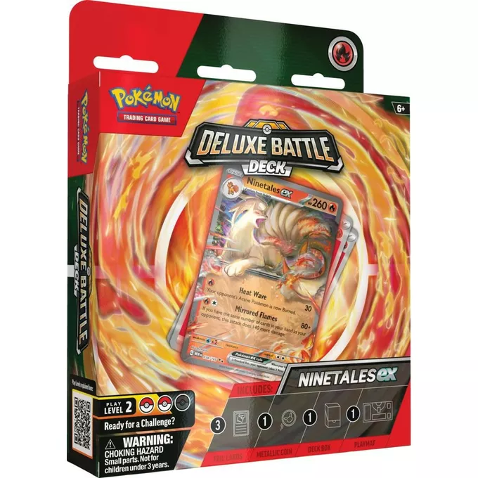 Pokemon TCG Karty Deluxe Battle Deck Ninetales ex