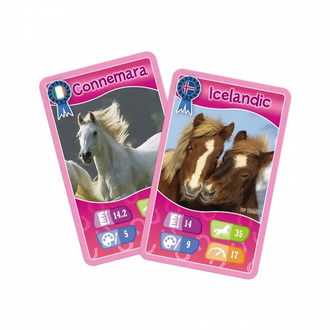 Winning Moves Gra karciana Top Trumps Konie, Kucyki i Jednorożce