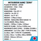 Cobi Klocki Klocki Mitsubishi A6M2 Zero