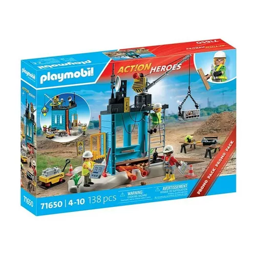 Playmobil Zestaw figurek Action Heroes 71650 Plac budowy