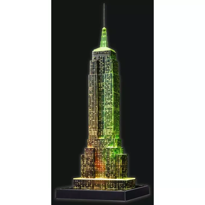 Ravensburger Polska Puzzle 3D Budynki nocą Empire State Building