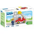 Playmobil Zestaw z figurką Junior 71683 Wóz strażacki z drabiną