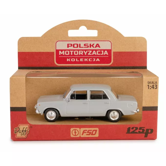 Daffi Pojazd PRL Fiat 125p popielaty