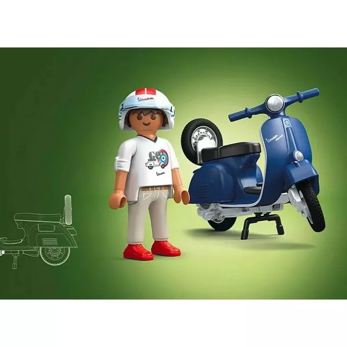 Playmobil Zestaw figurek Vespa 71622 1969 Vespa 150 Sprint Veloce, niebieski