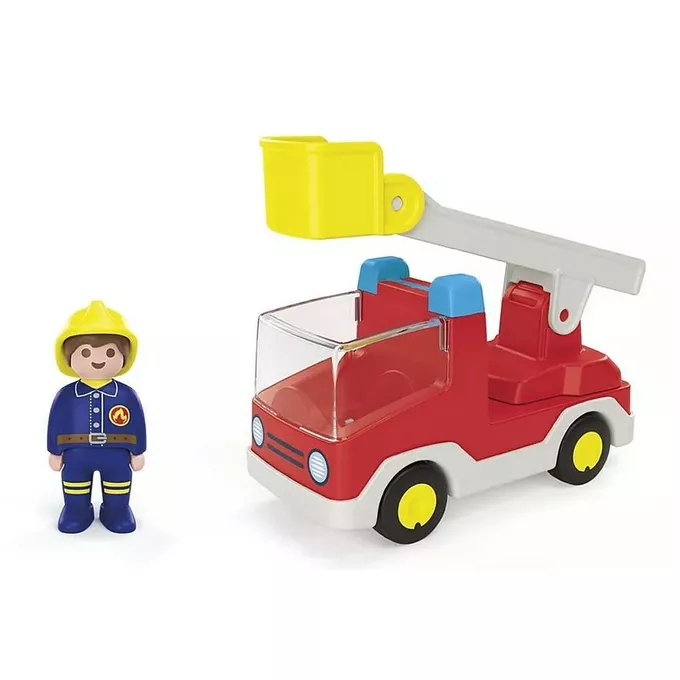 Playmobil Zestaw z figurką Junior 71683 Wóz strażacki z drabiną