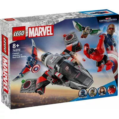 LEGO Klocki Super Heroes 76292 Kapitan Ameryka kontra Czerwony Hulk -  bitwa