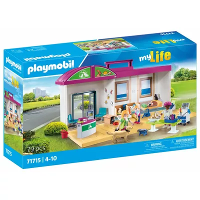 Playmobil Zestaw z figurkami My Life 71715 Przenośna klinika dla zwierząt