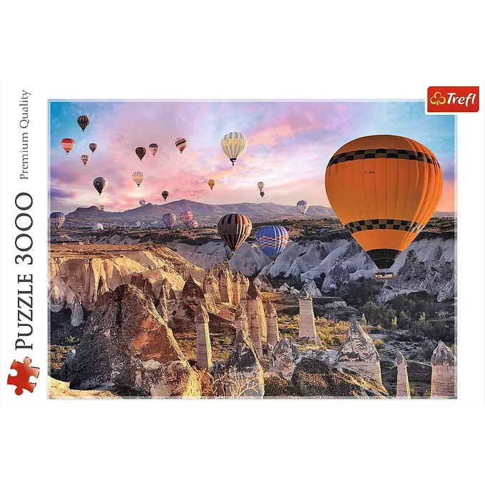 Trefl Puzzle 3000 elementów, Balony nad Kapadocją