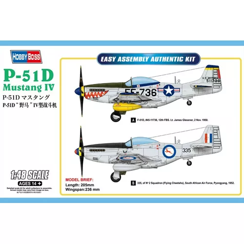 Hobby Boss Model plastikowy P-51D Mustang IV Fighter