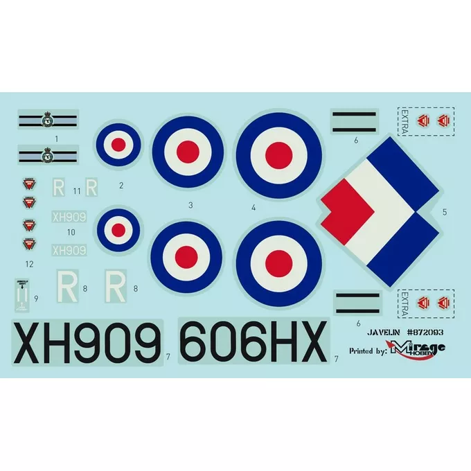 Mirage Gloster Javelin F Mk9 model set