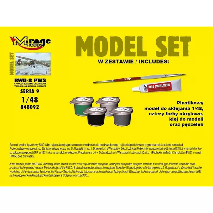 Mirage RWD-8 PWS model set