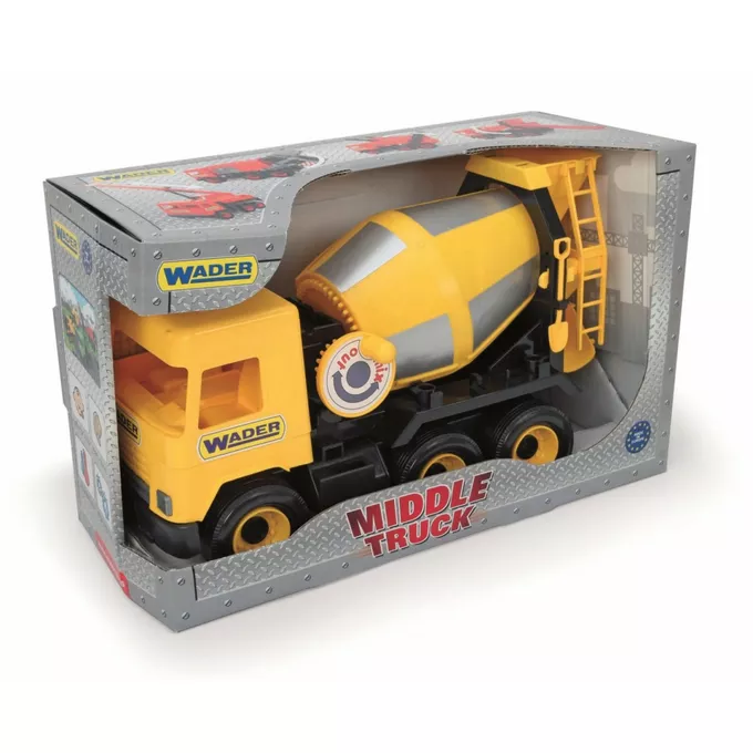 Wader Betoniarka żółta 38 cm Middle Truck w kartonie