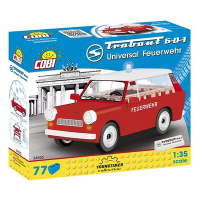 Cobi Klocki Klocki Youngtimer Trabant 601 Universal Feuerwehr