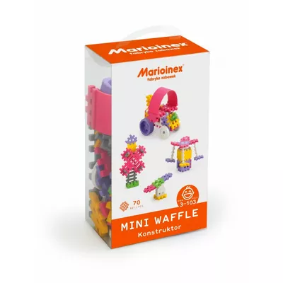 Marioinex Klocki waffle mini 70 sztuk dziewczynka