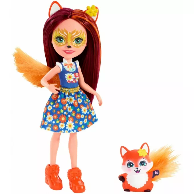 Mattel Lalka Enchantimals + Zwierzątko, Felicity Fox