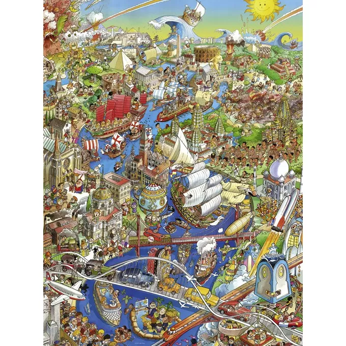 Heye Puzzle 1500 elementów - Rzeka historii