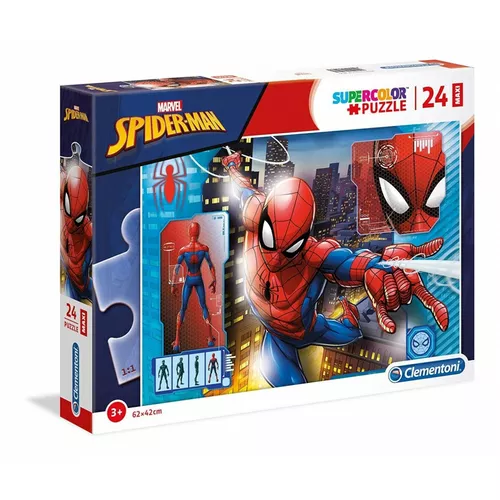 Clementoni Puzzle 24 elementy Maxi Super Kolor - Spider-Man