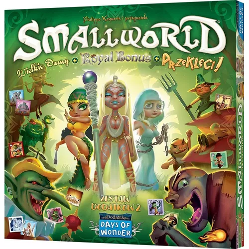 Rebel Gra Small World: Zestaw dodatków 2 - Wielkie damy + Royal Bonus + Przeklęci!