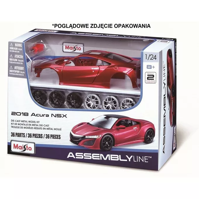 Maisto Model metalowy Audi R8 V10 Plus 1:25 do składania