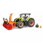 Traktor Claas Axion 950 z plugiem snieznym