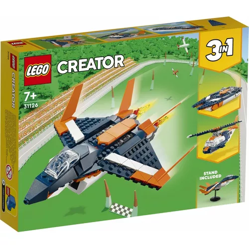 LEGO Klocki Creator 31126 Odrzutowiec naddźwiękowy 3 w 1