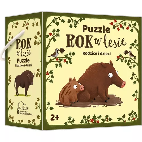 Nasza księgarnia Puzzle Rok w Lesie. Rodzice i dzieci