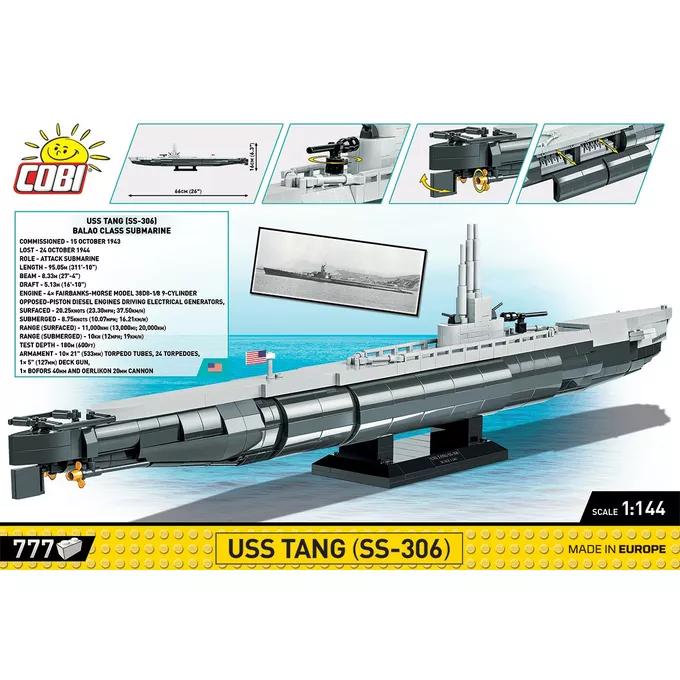 Cobi Klocki USS Tang SS-306