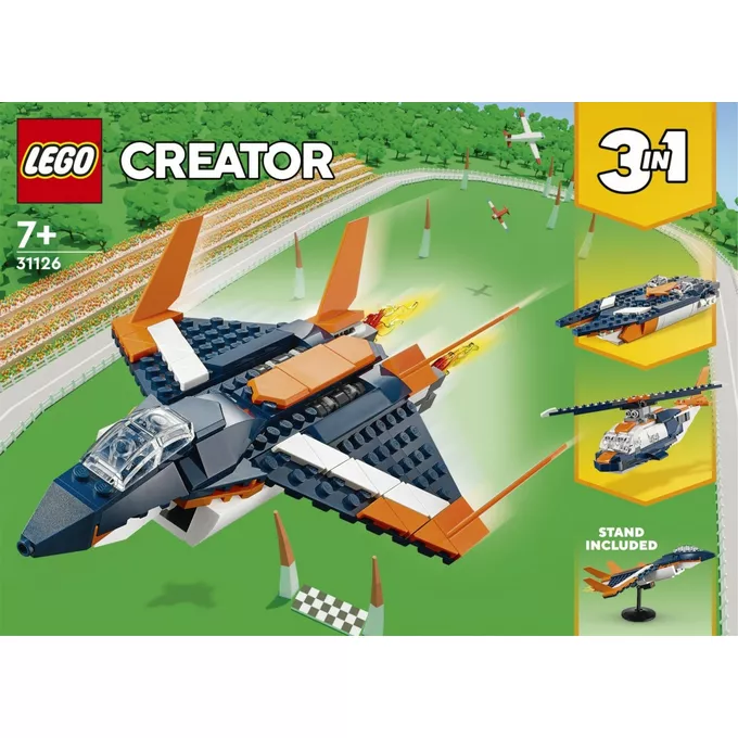 LEGO Klocki Creator 31126 Odrzutowiec naddźwiękowy 3 w 1