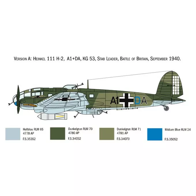 Model plastikowy Heinkel He 111H Battle of Britain 80th