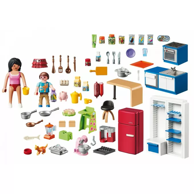 Playmobil Zestaw z figurkami Dollhouse 70206 Rodzinna kuchnia