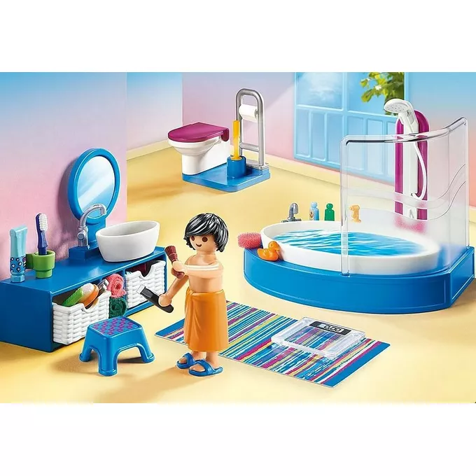 Playmobil Zestaw z figurkami Dollhouse 70211 Łazienka z wanną