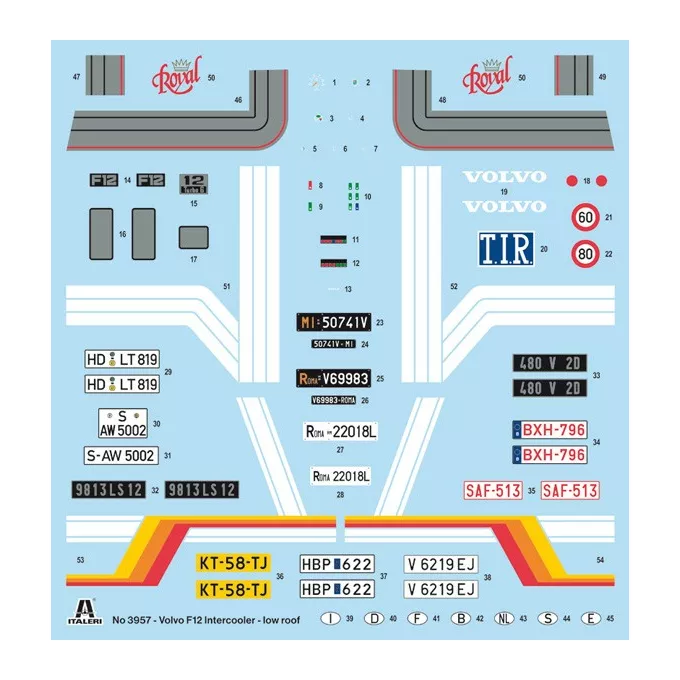 Italeri Model plastikowy Volvo F12 Intercooler Low Roof 1/24