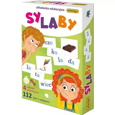 Sylaby układanka edukacyjna