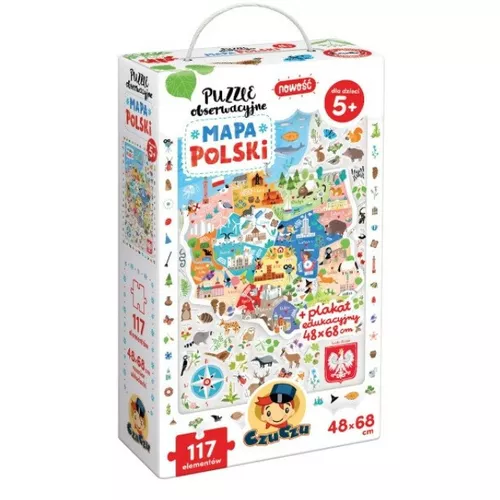 CzuCzu Puzzle obserwacyjne Mapa Polski