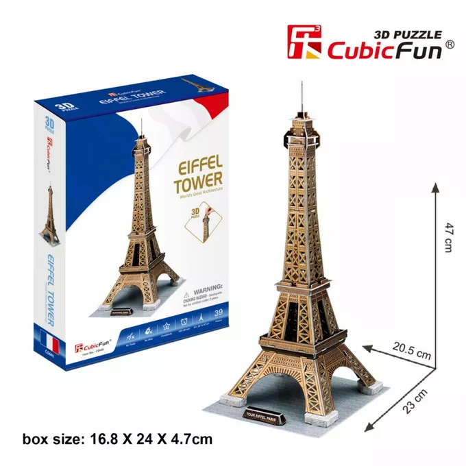 Cubic Fun Puzzle 3D Wieża Eiffel'a