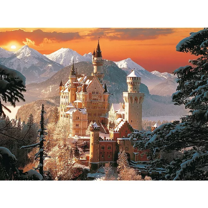 Trefl Puzzle 3000 elementów, Zamek Neuschwanstein Zimą