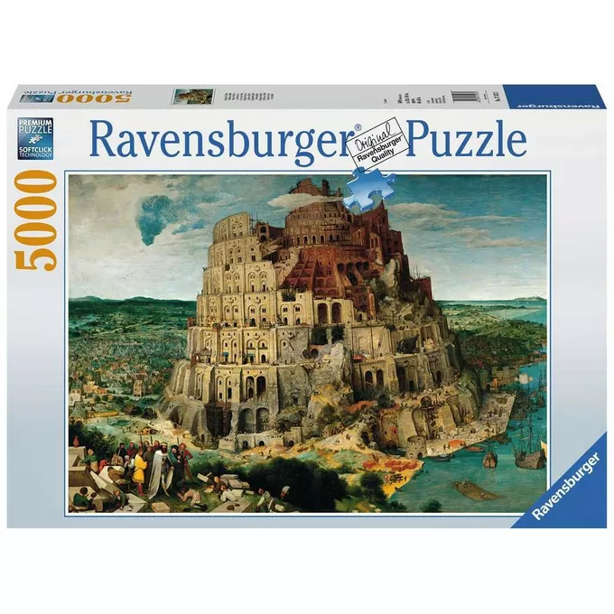 Ravensburger Polska Puzzle 5000 elementów Zburzenie Wieży Babel