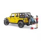 BRUDER Jeep Wrangler Rubicon z rowerem i figurką