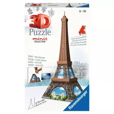 Ravensburger Polska Puzzle 54 elementy 3D Mini Budynki Wieża Eifla