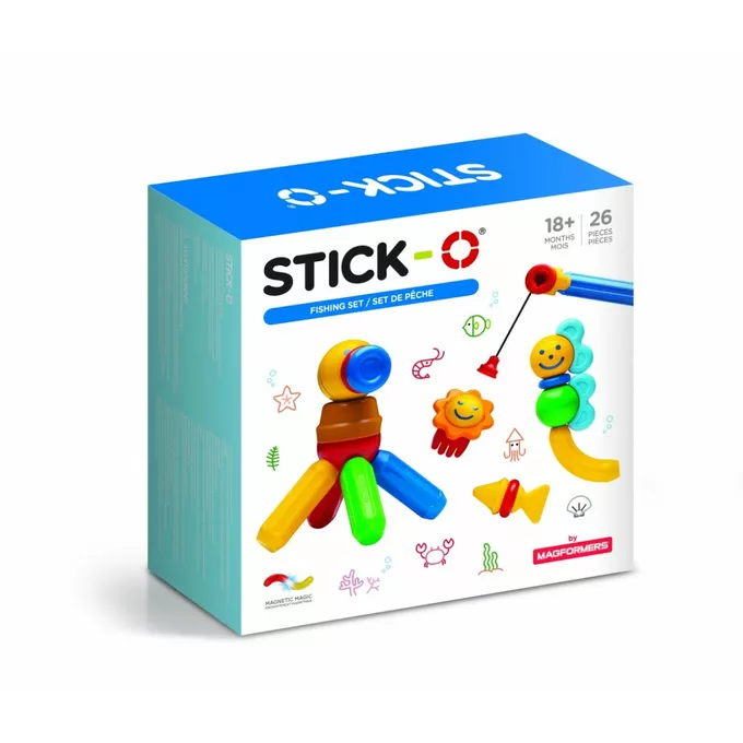 Magformers Klocki Stick- O Zestaw wędkarski 26 elementów