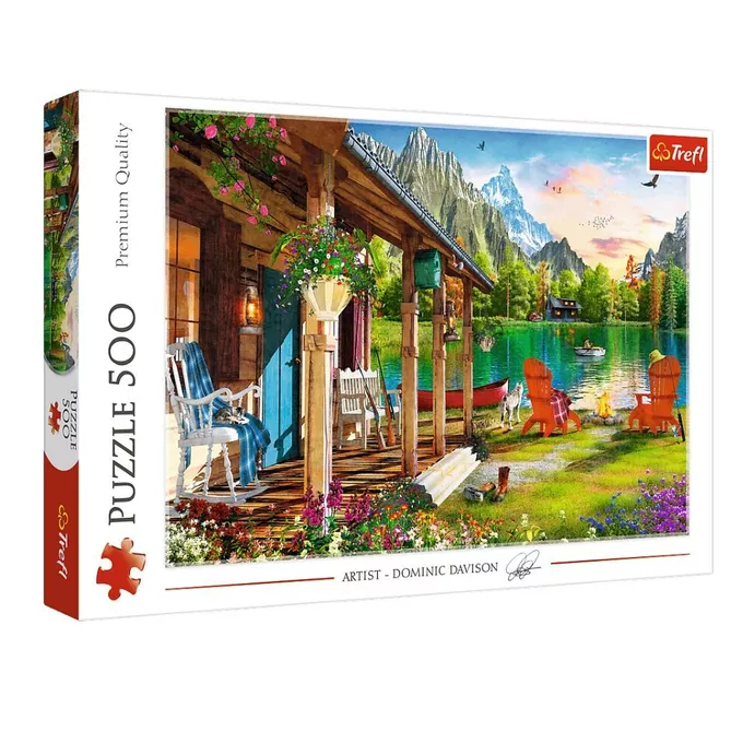 Trefl Puzzle 500 elementów Domek w górach