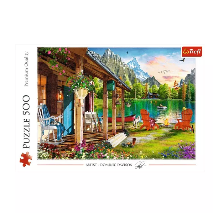 Trefl Puzzle 500 elementów Domek w górach