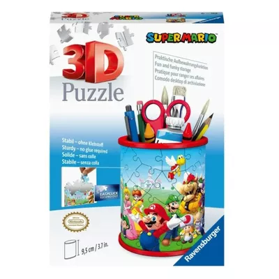 Puzzle 54 elementy 3D Przybornik, Super Mario