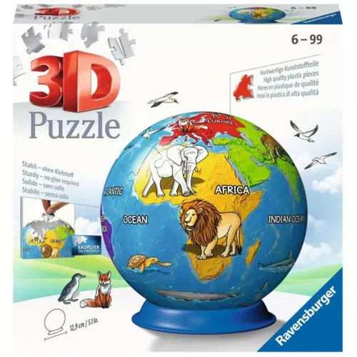 Ravensburger Polska Puzzle 72 elementy 3D Kula, Dziecinny Globus