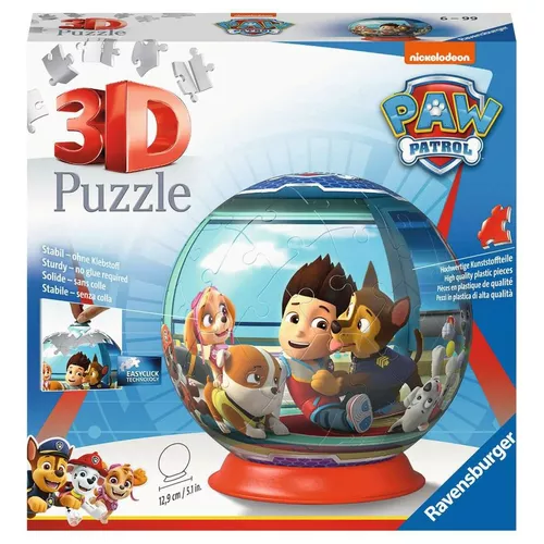 Ravensburger Polska Puzzle 72 elementy 3D Kula, Psi Patrol