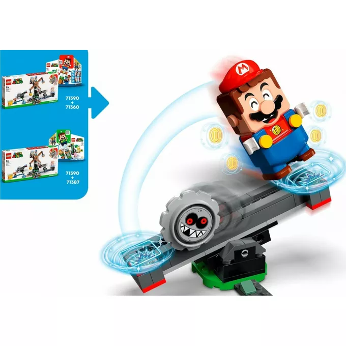 LEGO Klocki Super Mario 71390 Walka z Reznorami - zestaw dodatkowy